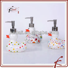 popular colorful durable porcelain lotion dispenser with pump